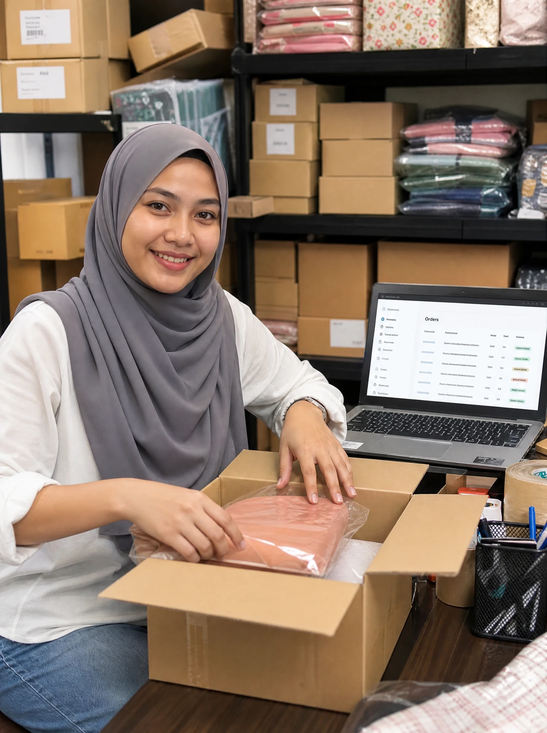 Pemilik kedai online Malaysia yang berjaya mengurus pesanan
