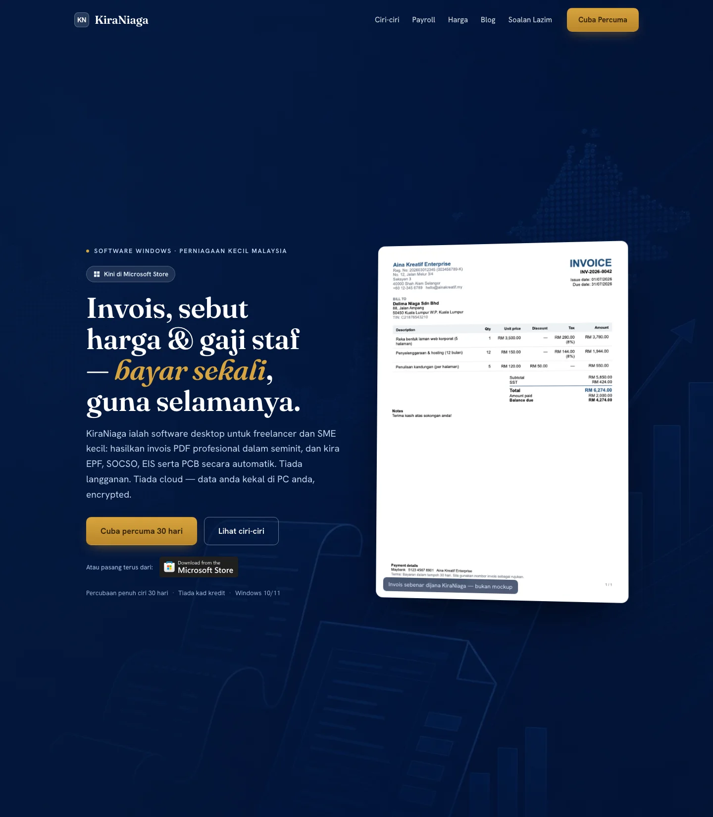 KiraNiaga — desktop, tablet & mobile design