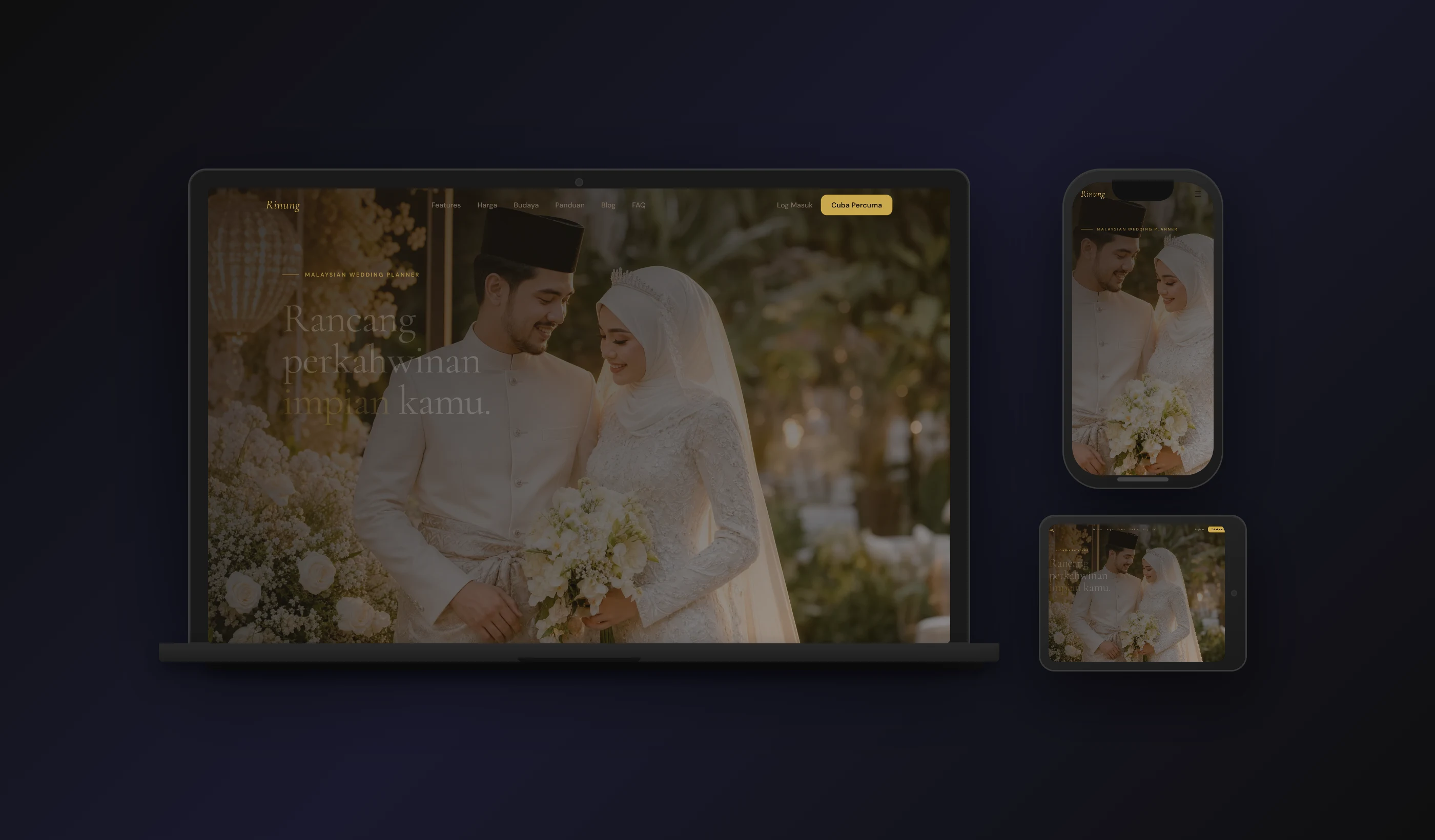 Rinung — desktop, tablet & mobile design