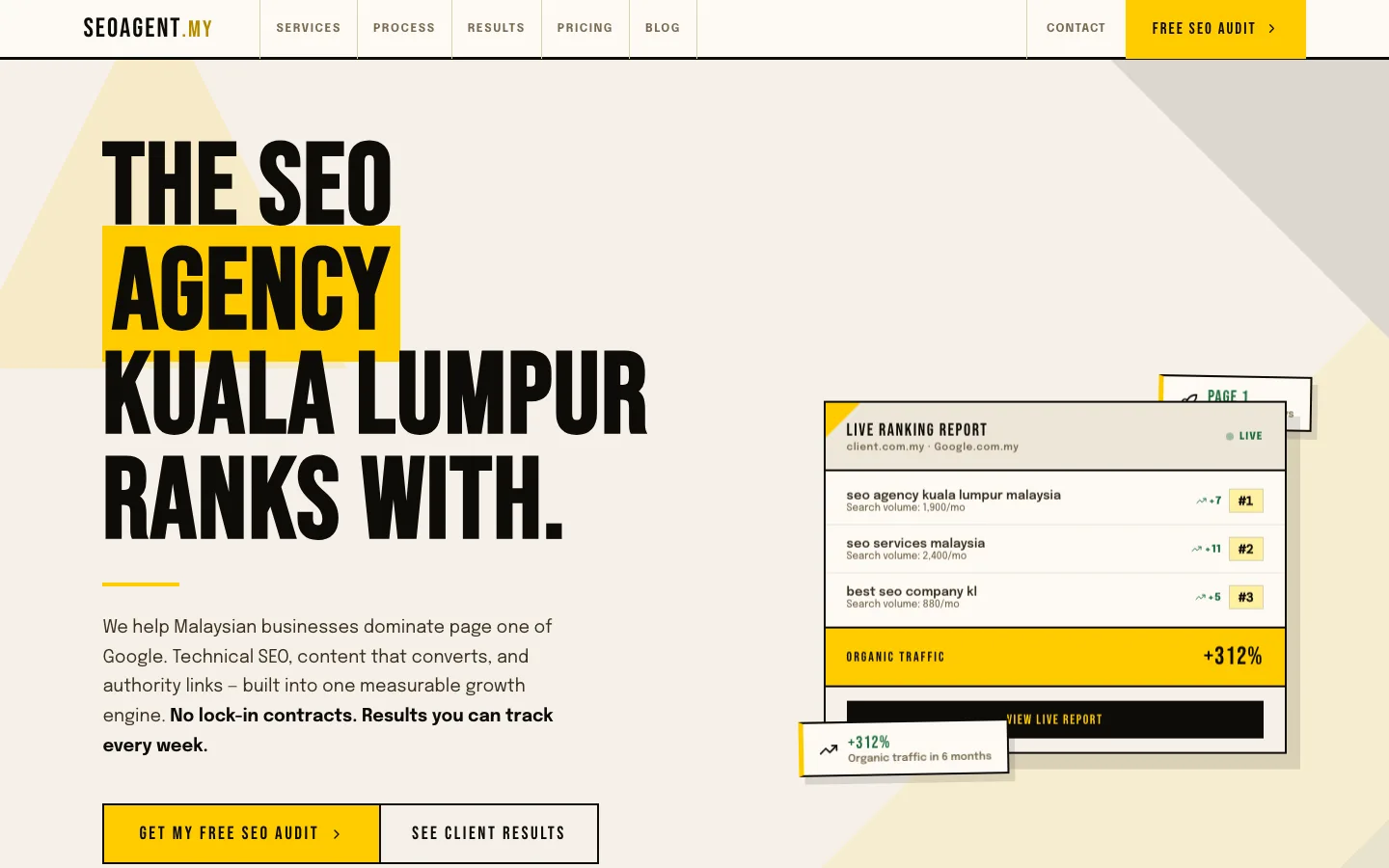 SEOAgentMY — The SEO agency Kuala Lumpur ranks with — technical SEO, content, and authority links built into one measurable growth engine.