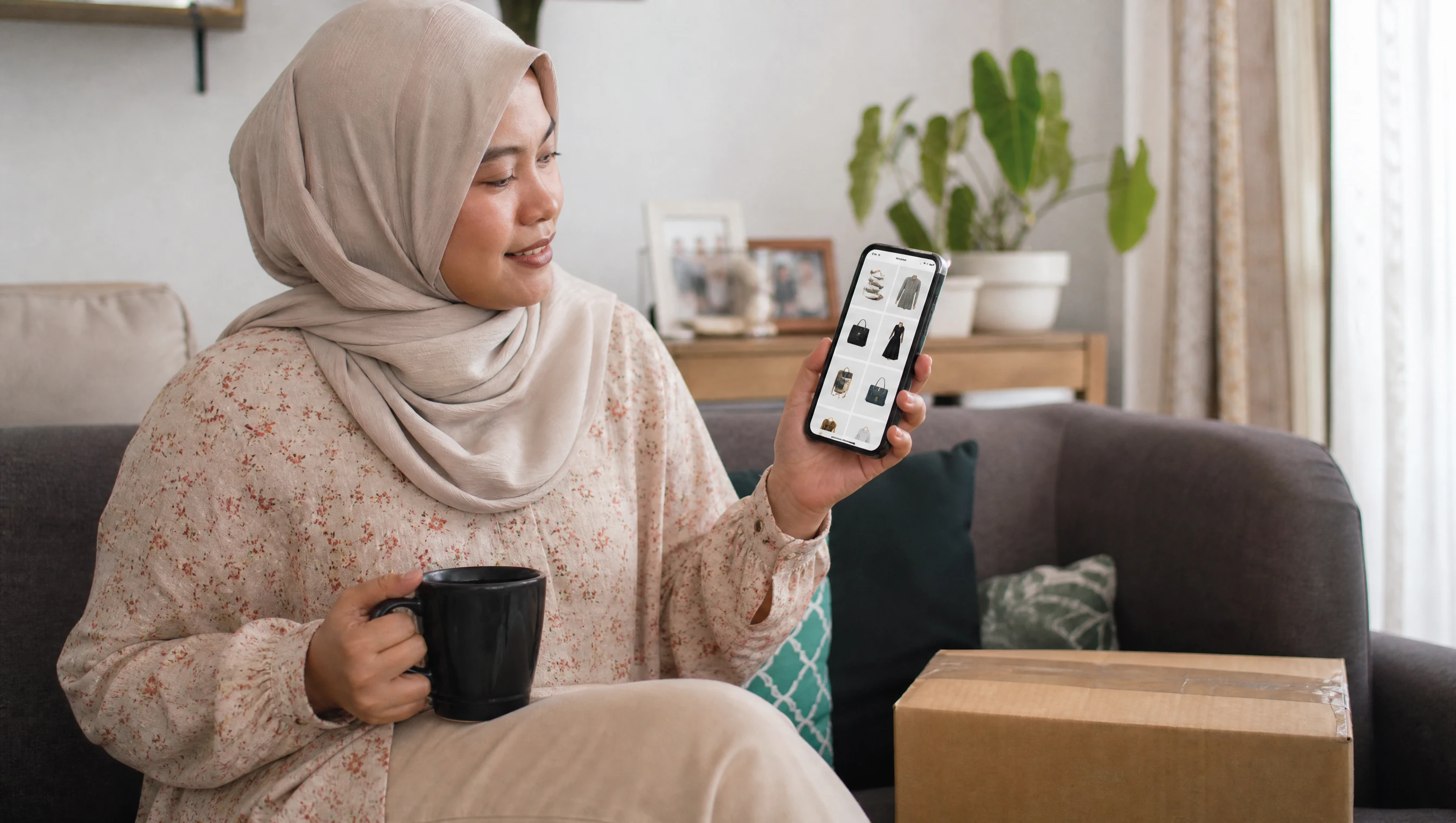 Ecommerce app development — shopping app on a phone