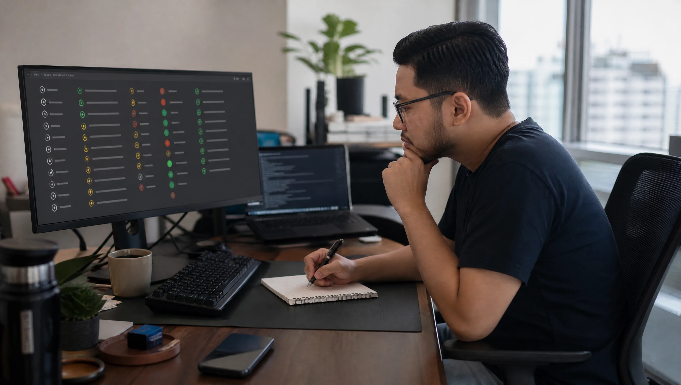 Malaysian developer running a health check on an existing website