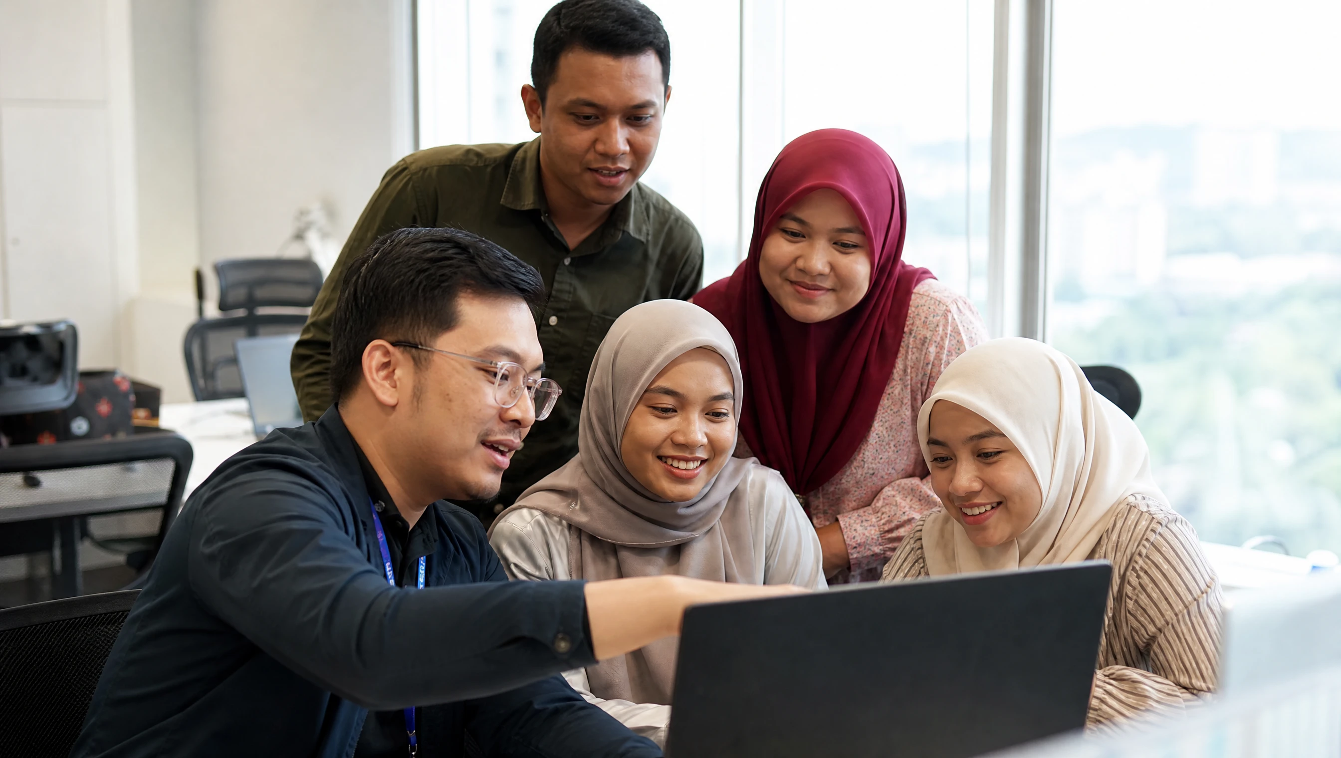 Malaysian developer training office staff to use the new system